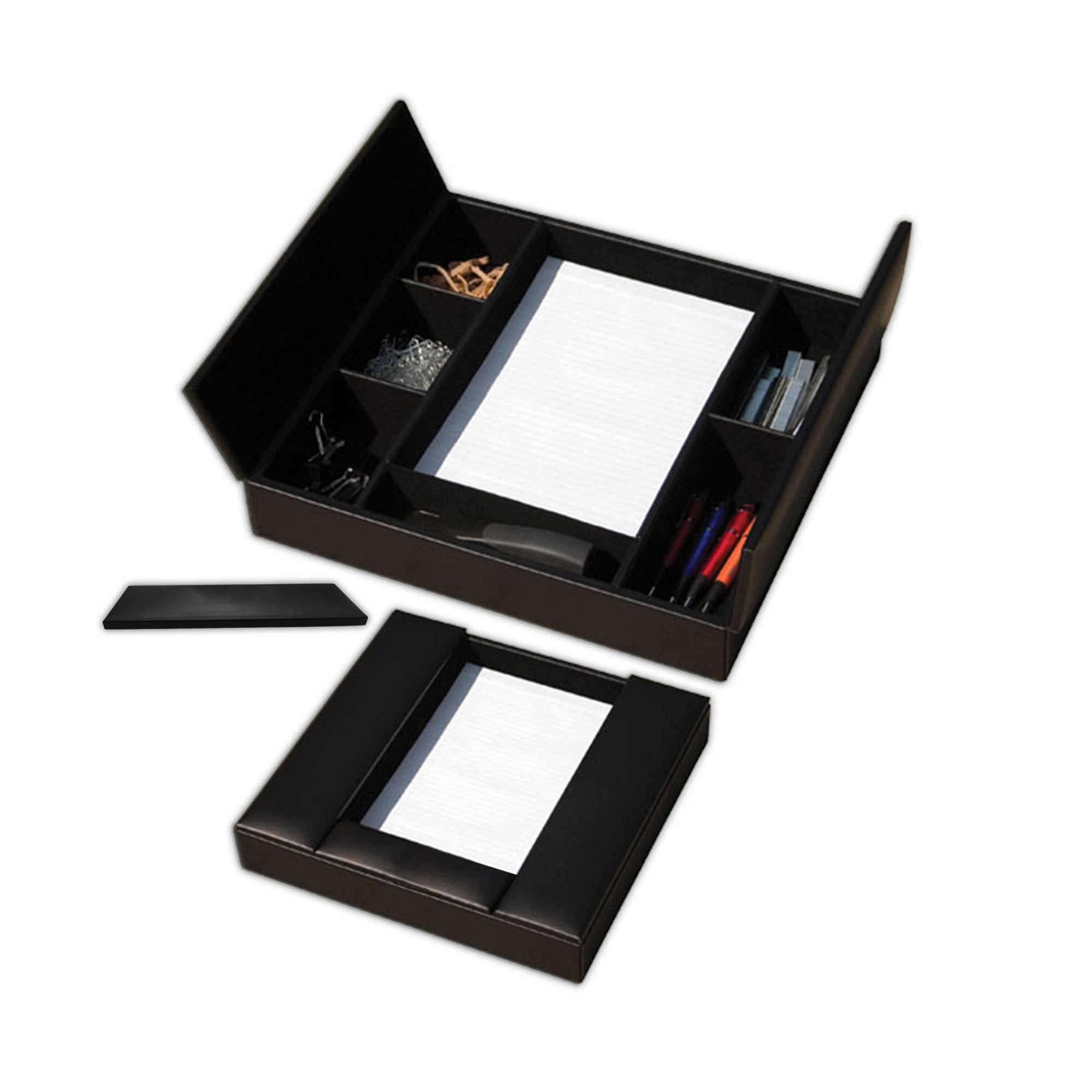 Black Leatherette Conference Room Organizer