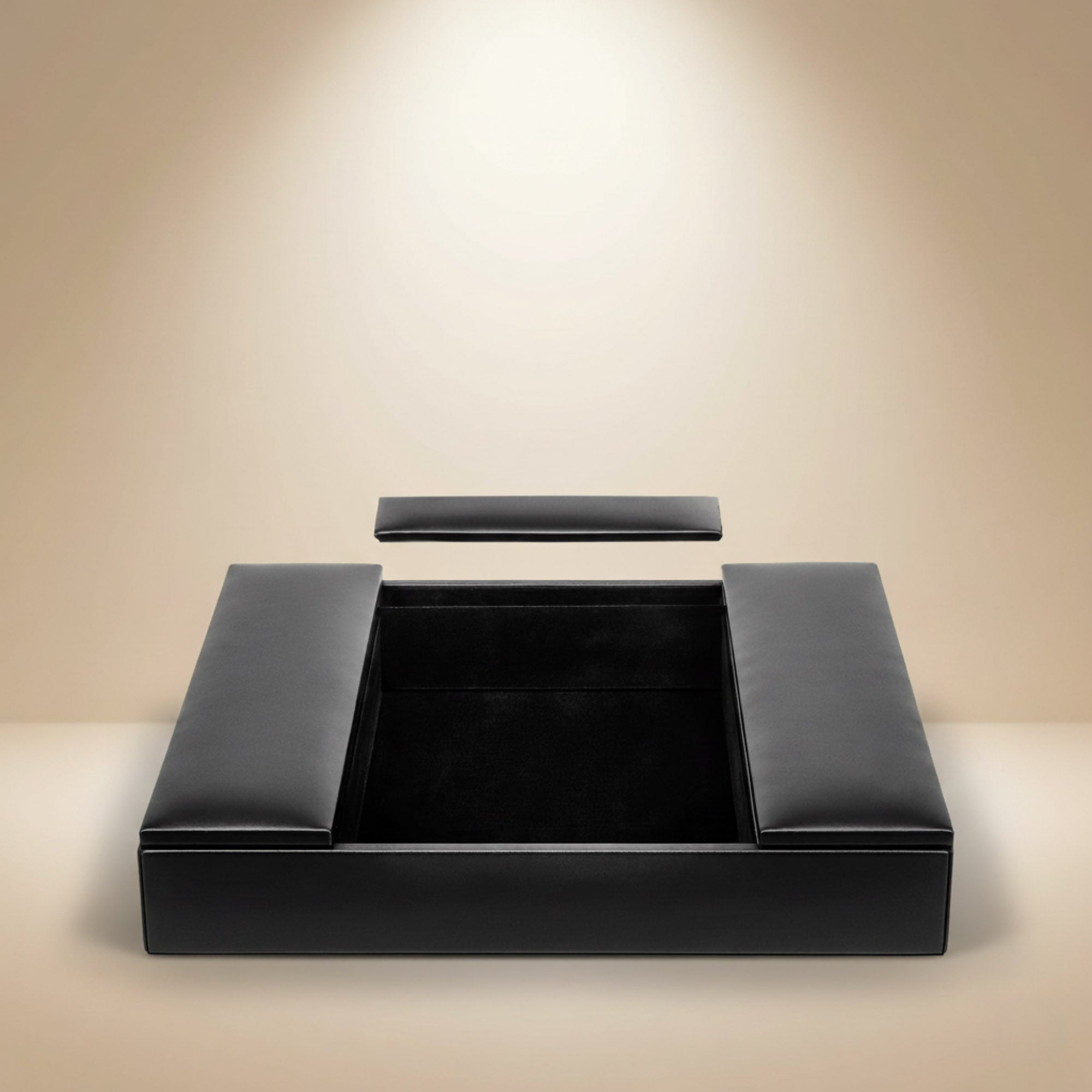 Black Leatherette Conference Room Organizer