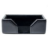 Black Bonded Leather Business Card Holder
