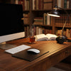 Black Bonded Leather Mouse Pad