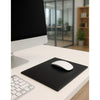 Black Bonded Leather Mouse Pad