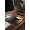 Black Bonded Leather Mouse Pad