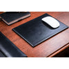 Black Bonded Leather Mouse Pad