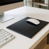 Black Bonded Leather Mouse Pad