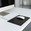 Black Bonded Leather Mouse Pad