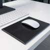 Black Bonded Leather Mouse Pad