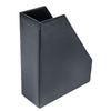 Black Bonded Leather Magazine Holder