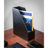 Black Bonded Leather Magazine Holder
