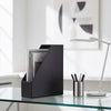 Black Bonded Leather Magazine Holder