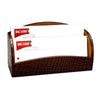 Brown Crocodile Embossed Leather Letter Holder
