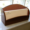 Brown Crocodile Embossed Leather Letter Holder