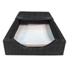 Black Crocodile Embossed Leather Memo Holder
