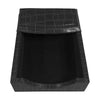 Black Crocodile Embossed Leather Memo Holder