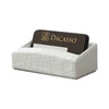 White Crocodile Embossed Leather Business Card Holder