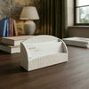 White Crocodile Embossed Leather Letter Holder
