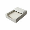 White Crocodile Embossed Leather Memo Holder