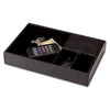 Black Crocodile Embossed Standard Valet Tray