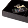 Black Crocodile Embossed Standard Valet Tray