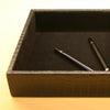 Black Crocodile Embossed Standard Valet Tray