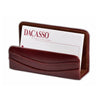 Mocha Leather Business Card Holder