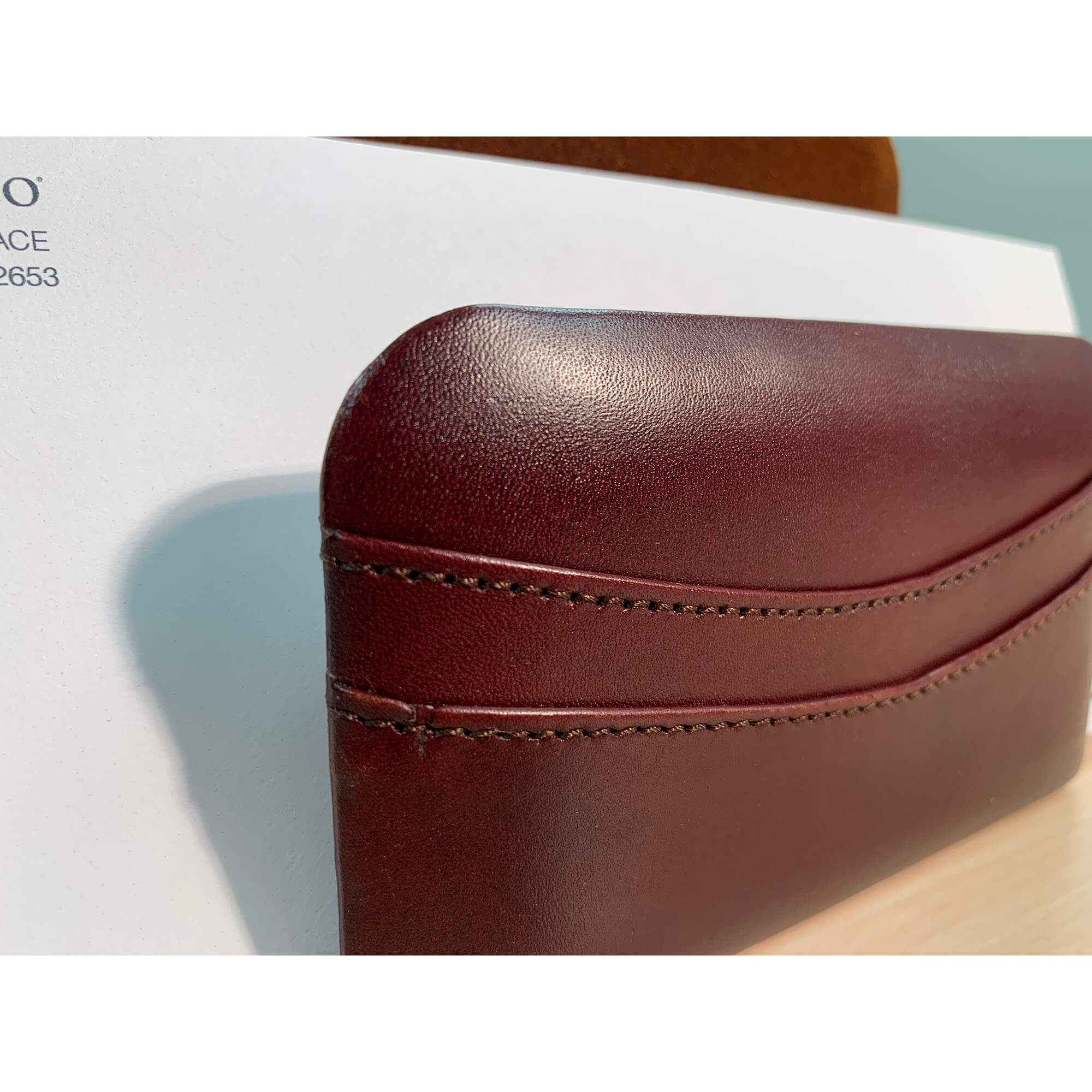 Saddle Brown Leather Letter Holder