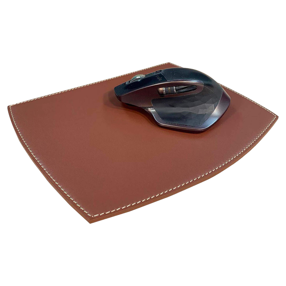 Rustic (Sienna) Brown Leather Mouse Pad