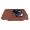 Rustic (Sienna) Brown Leather Mouse Pad