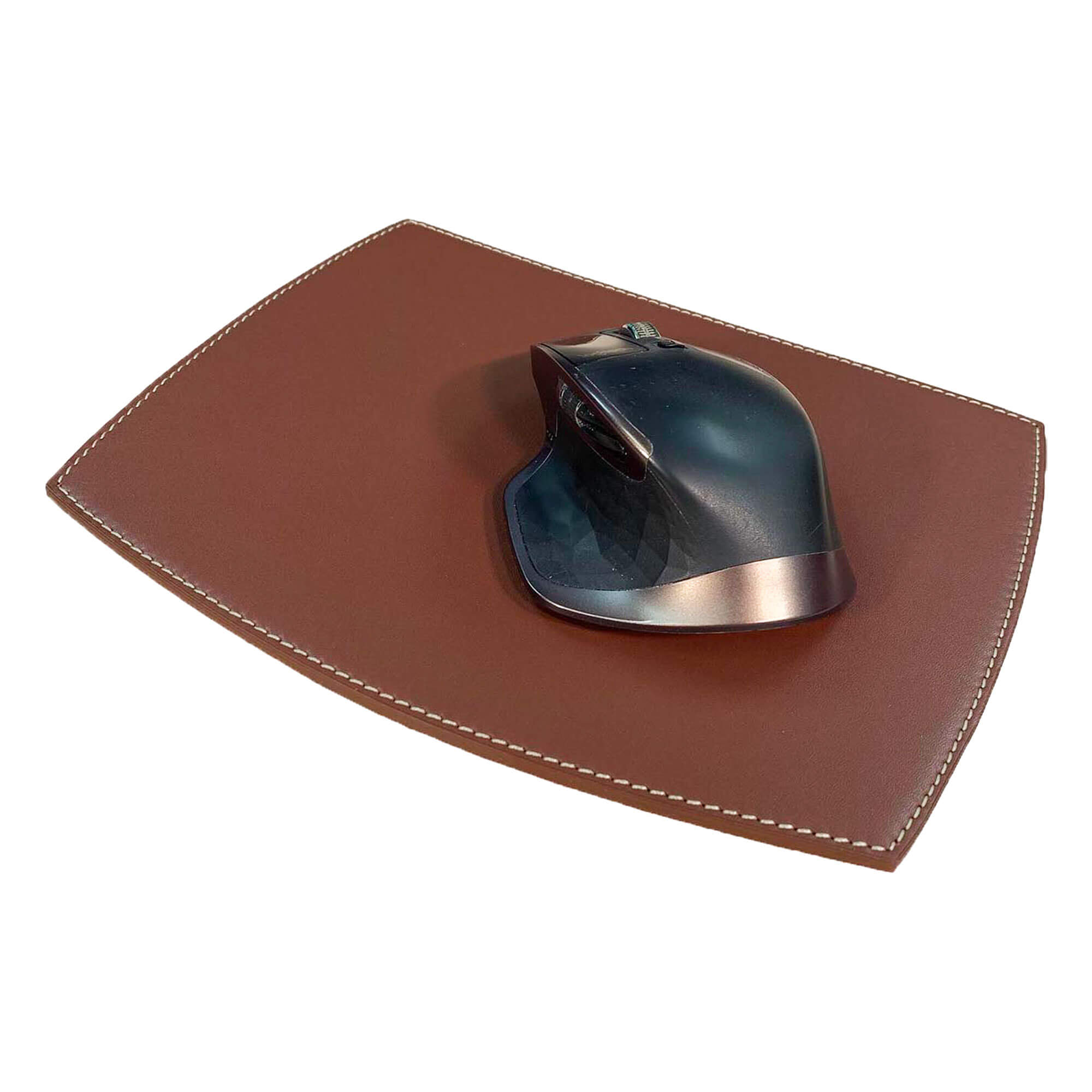 Rustic (Sienna) Brown Leather Mouse Pad