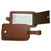 Sienna (Rustic) Brown Leather Luggage Tag
