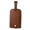 Sienna (Rustic) Brown Leather Luggage Tag