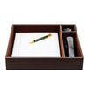 Chocolate Brown Leatherette Organizing Tray