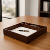Chocolate Brown Leatherette Organizing Tray