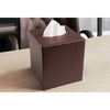 Chocolate Brown Leather Tissue Box Cover