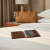 Chocolate Brown Leather Passport Holder