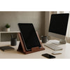 Chocolate Brown Leather Tablet Stand