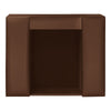 Chocolate Brown Leather Conference Room Organizer
