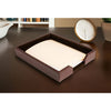 Dark Brown Bonded Leather Letter Tray
