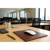 Dark Brown Bonded Leather Mouse Pad
