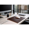 Dark Brown Bonded Leather Mouse Pad