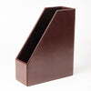 Dark Brown Bonded Leather Magazine Holder