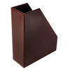 Dark Brown Bonded Leather Magazine Holder