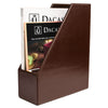 Dark Brown Bonded Leather Magazine Holder