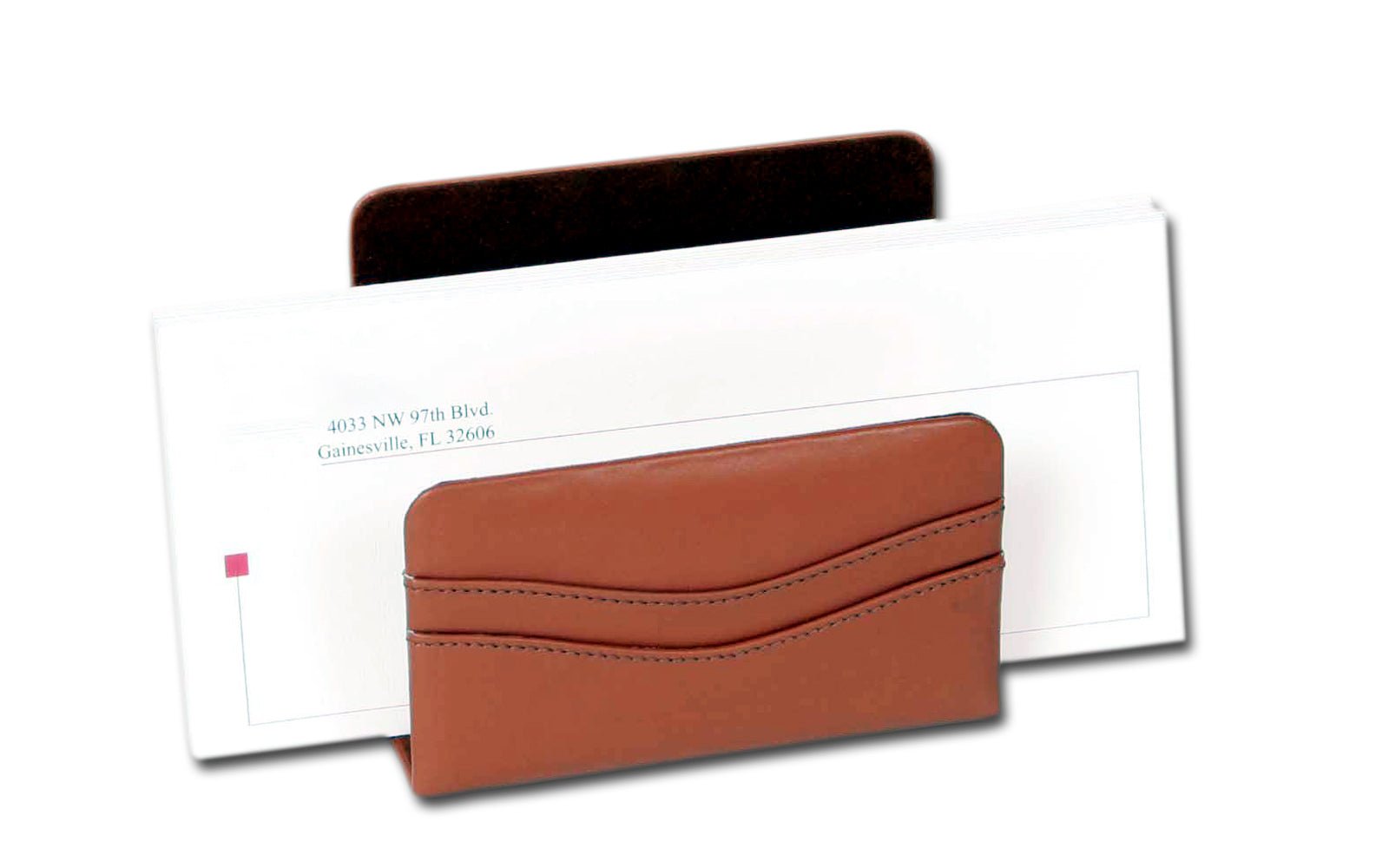 Tan Leather Envelope Holder