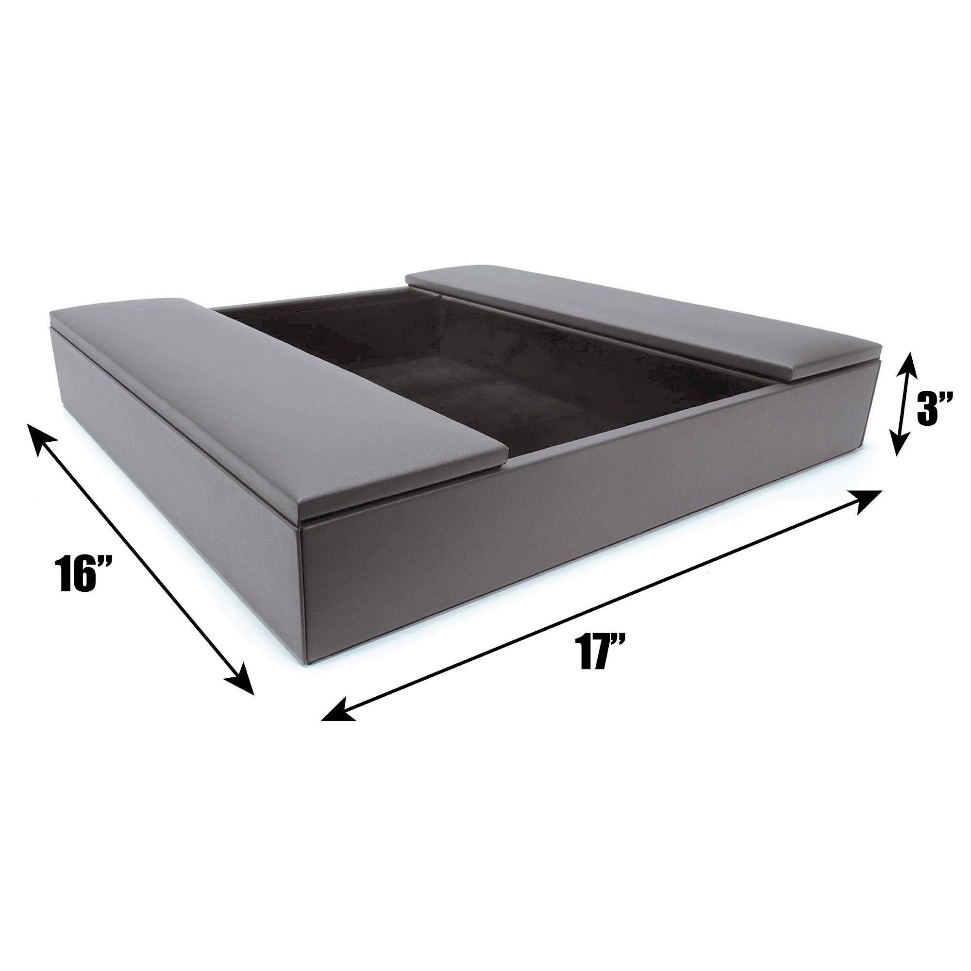 Gray Leatherette Conference Room Organizer