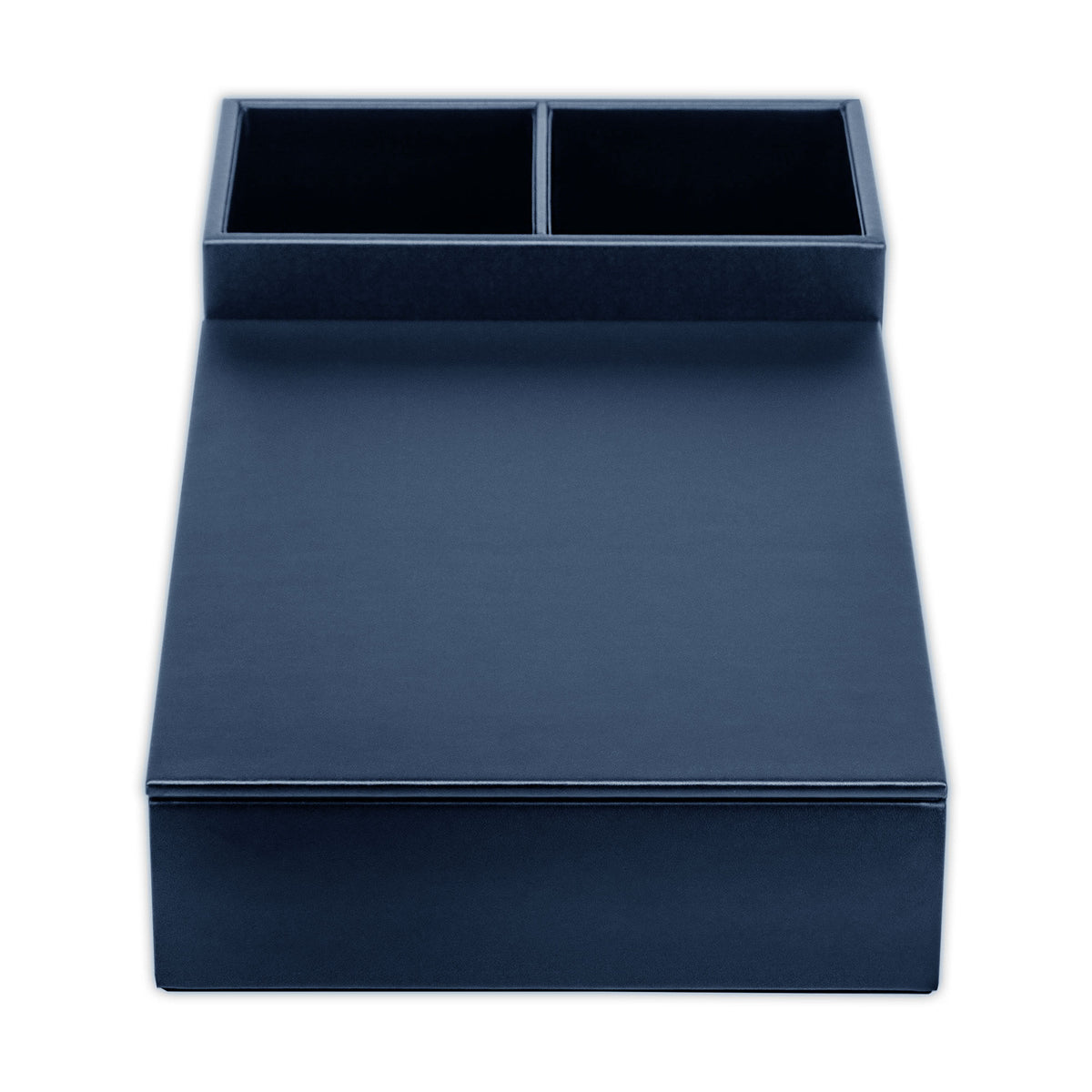Navy Blue Leatherette Coffee Condiment Organizer