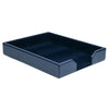 Navy Blue Bonded Leather Letter Tray