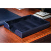 Navy Blue Bonded Leather Letter Tray