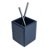 Navy Blue Bonded Leather Pencil Cup
