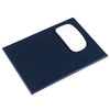 Navy Blue Bonded Leather Mouse Pad