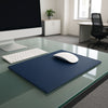 Navy Blue Bonded Leather Mouse Pad